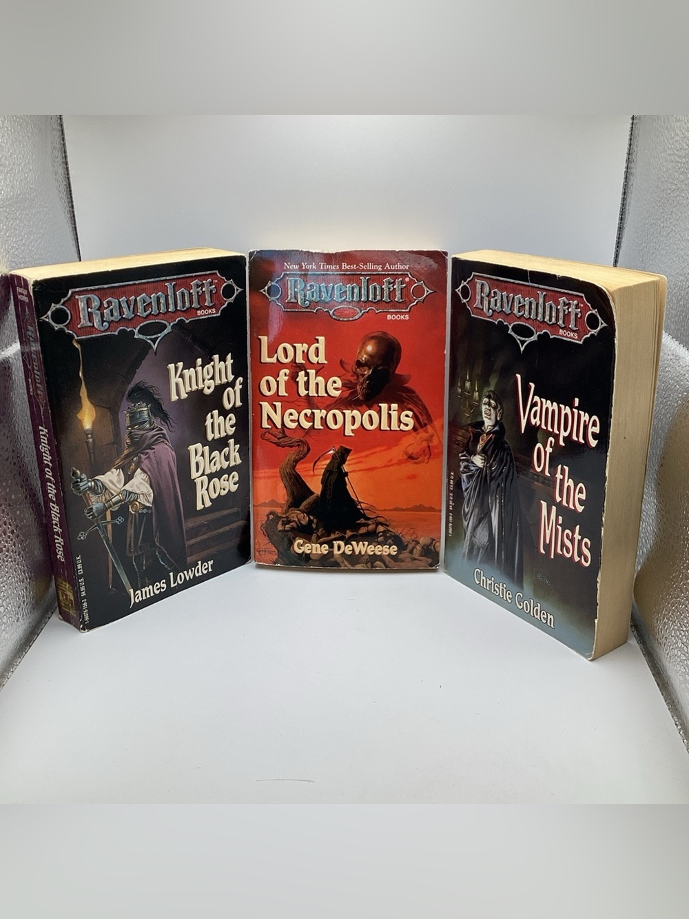 Ravenloft 3 Book Lot Lord Necropolis Vampire Mists Knight Of The Black Rose